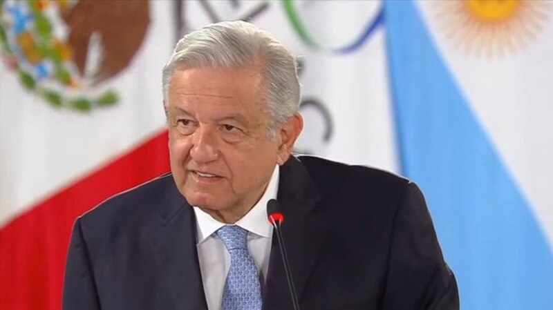 El presidente Andrés Manuel López Obrador durante una conferencia de prensa.