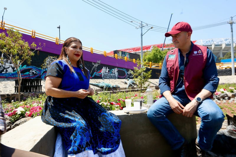 La jefa de Gobierno, Clara Brugada, inauguró el Jardín de Lluvia de Coapa
