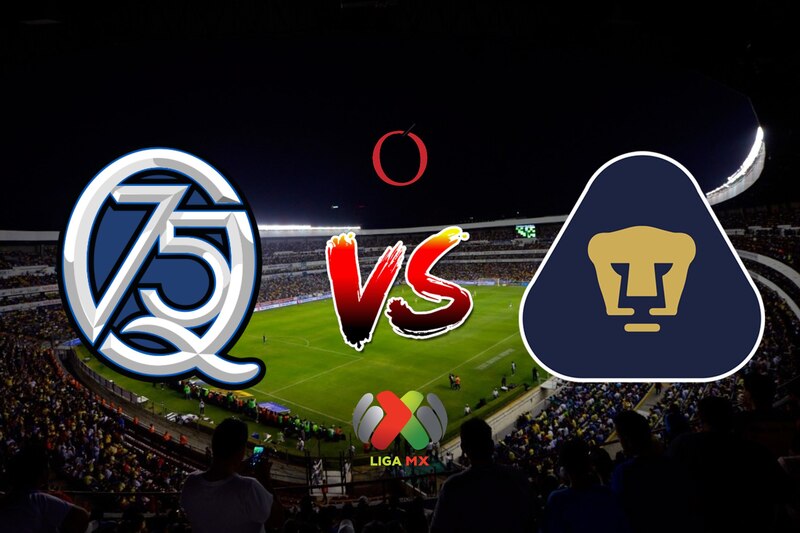 Querétaro vs Pumas | Apertura 2025, Jornada 3. Horario, canal, transmisión, cómo y dónde ver en vivo el partido.