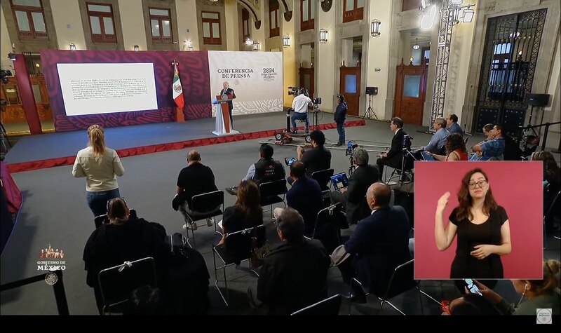 Presidente López Obrador ofrece conferencia de prensa matutina