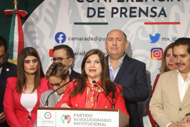 Conferencia de prensa del Partido Revolucionario Institucional (PRI)