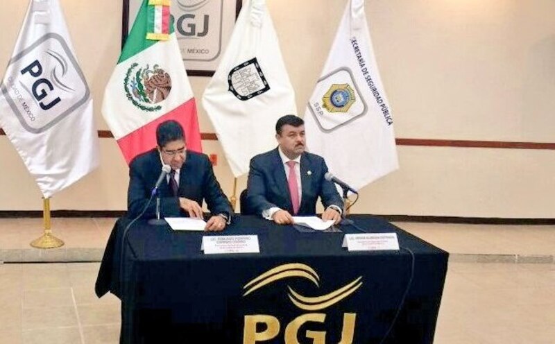 Firma de convenio entre la PGJ y la Secretaría de Seguridad Pública