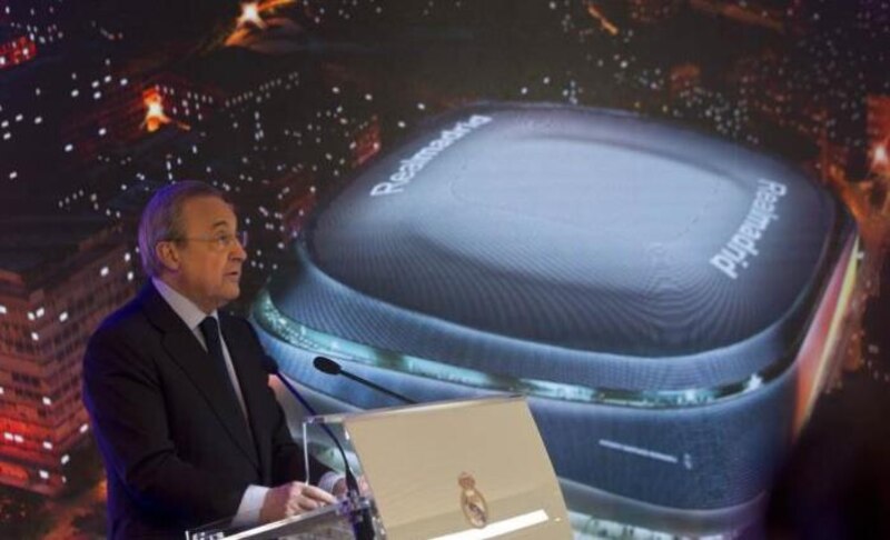 Florentino Pérez presenta el nuevo estadio del Real Madrid
