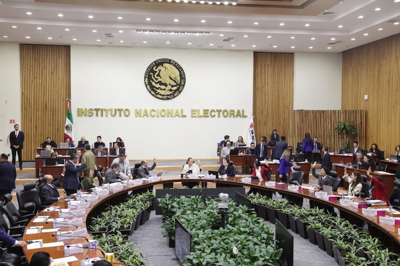 Reunión del Consejo General del Instituto Nacional Electoral (INE)