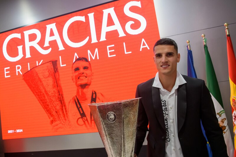 Erik Lamela se despide del Sevilla