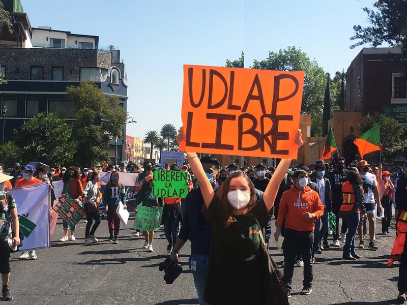 Marcha por la autonomía de la UDLAP