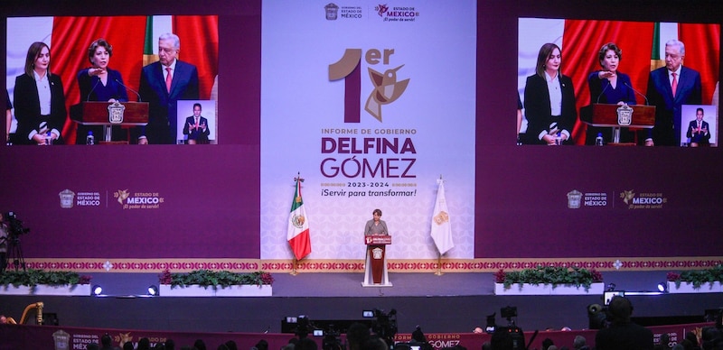 - Delfina Gómez rinde su primer informe de gobierno