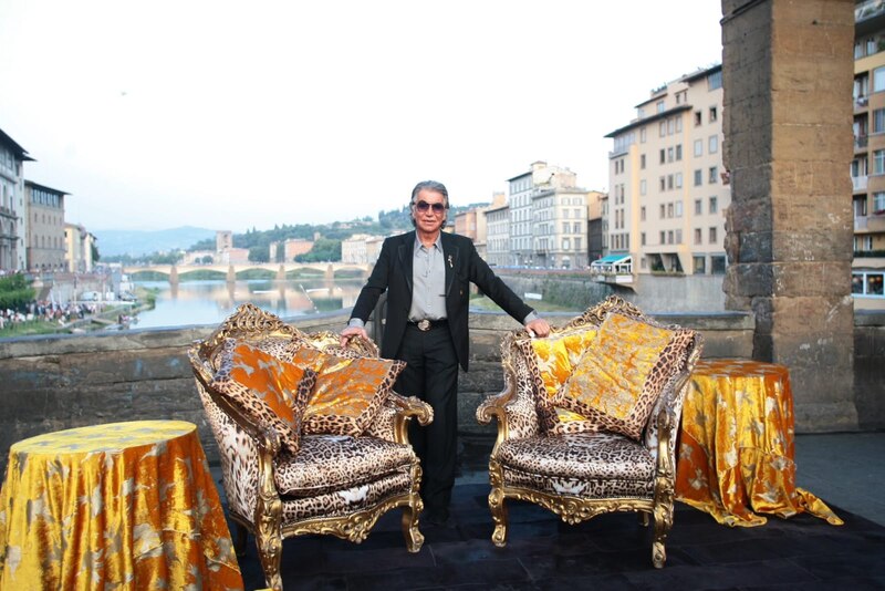 El diseñador de moda Roberto Cavalli en Florencia