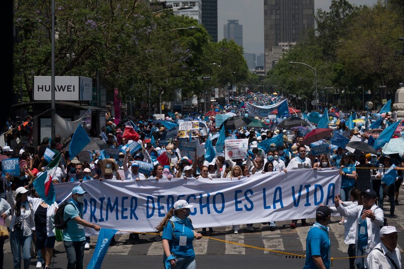 Marcha por la vida en CDMX