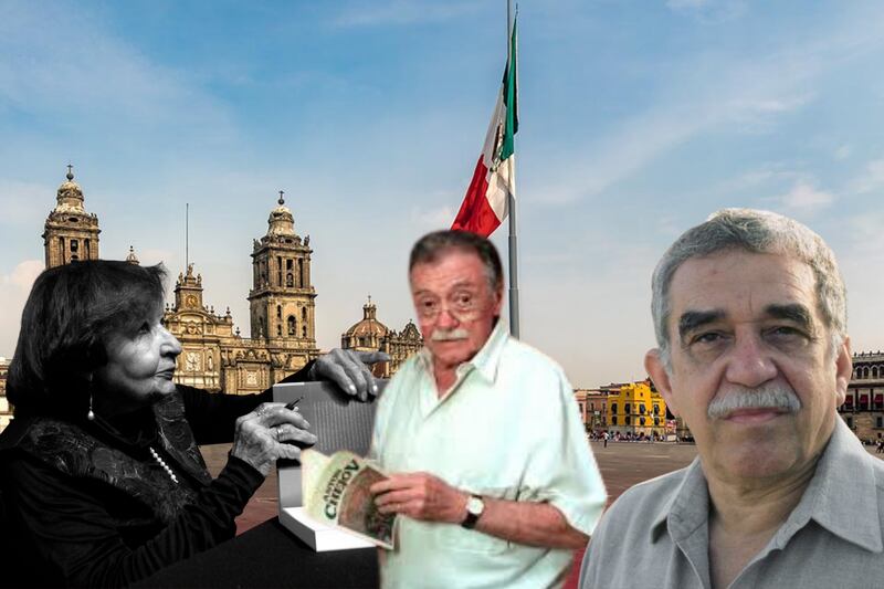 Autores de la literatura latinoamericana en el Zócalo de la CDMX