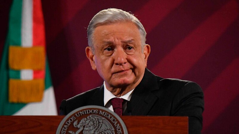 El presidente Andrés Manuel López Obrador durante una conferencia de prensa.