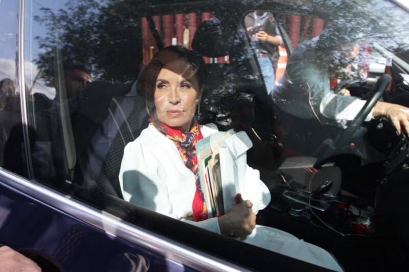 La vicepresidenta Cristina Fernández de Kirchner llega a los tribunales de Comodoro Py