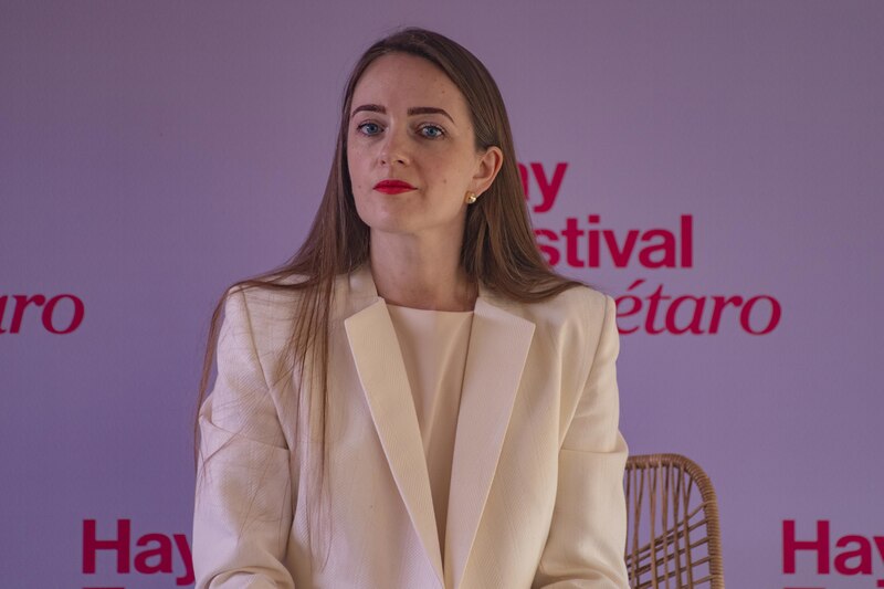 La escritora española Elvira Lindo en el Hay Festival de Segovia.