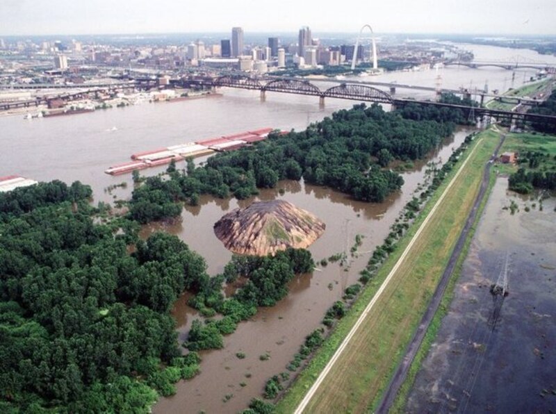 Inundación en el río Misisipi