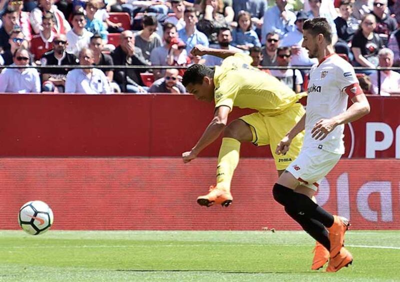 Vinicius Jr. en acción durante el partido entre el Real Madrid y el Sevilla