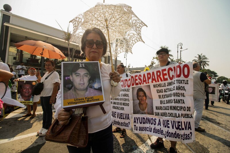 Title: Protesta por la desaparición de personas en México