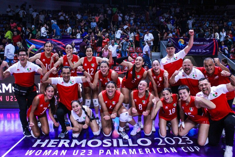 La selección mexicana de voleibol femenil Sub-23 se corona campeona de la Copa Panamericana 2023