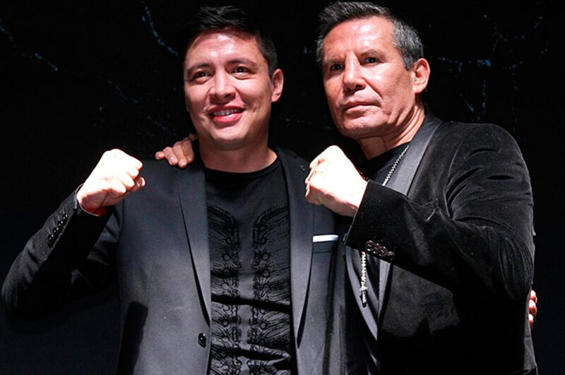Manny Pacquiao y Oscar de la Hoya se enfrentan en una conferencia de prensa
