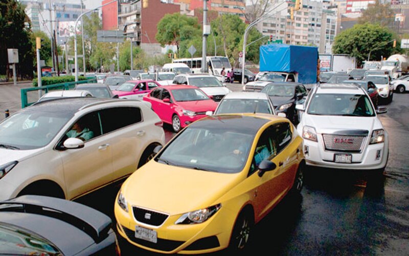 Tráfico vehicular en la Ciudad de México
