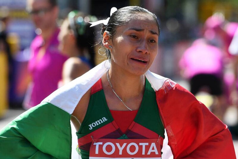 La atleta mexicana Alegría Juárez ganó la medalla de oro en la maratón de Boston