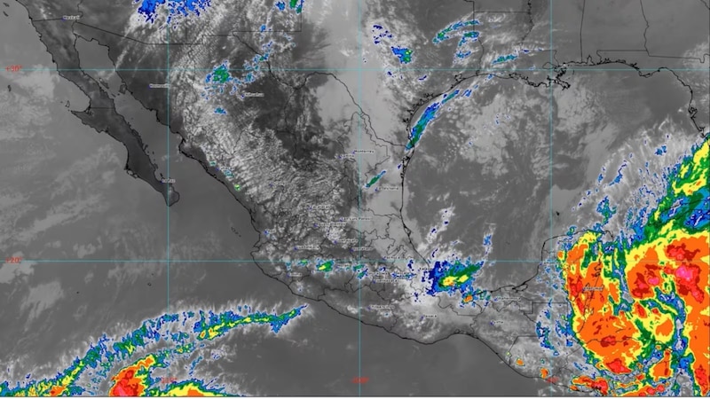 Por la formación de la tormenta tropical, se esperan lluvias desde Quintana Roo hasta Veracruz.