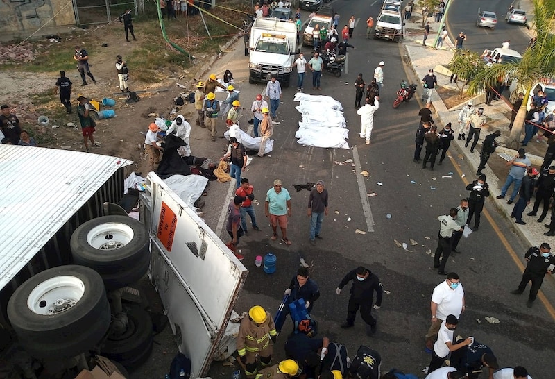 Accidente de camión deja varios heridos en México