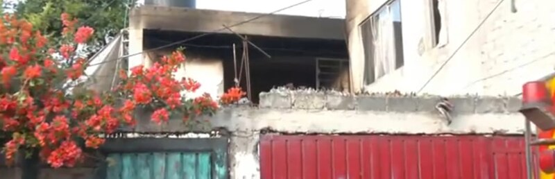 Incendio en una casa