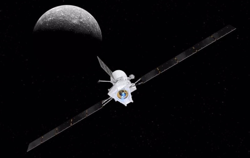 La sonda espacial BepiColombo se acerca a Mercurio