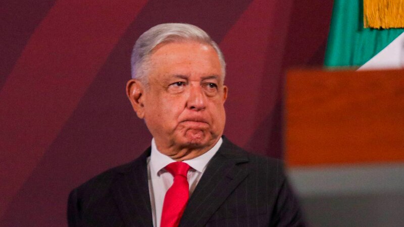 El presidente Andrés Manuel López Obrador durante una conferencia de prensa.