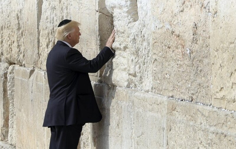 El presidente Trump visita el Muro de las Lamentaciones