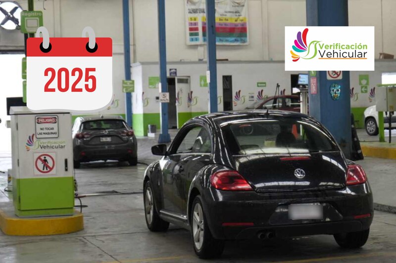 Calendario de Verificación Vehicular 2025 en el Estado de México según el color del engomado.