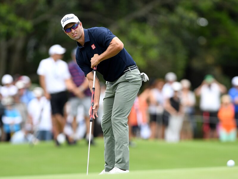 El golfista profesional Bubba Watson en acción durante un torneo.