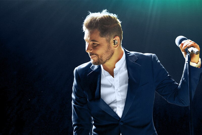 Cantante en concierto