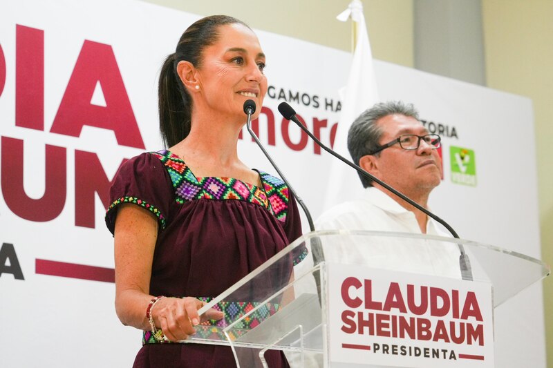 Claudia Sheinbaum, jefa de gobierno de la Ciudad de México, durante una conferencia de prensa