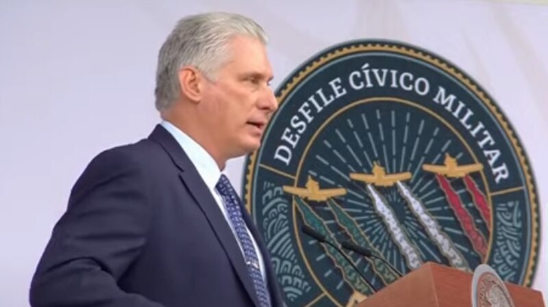 El presidente de Colombia, Iván Duque, durante un desfile cívico-militar.