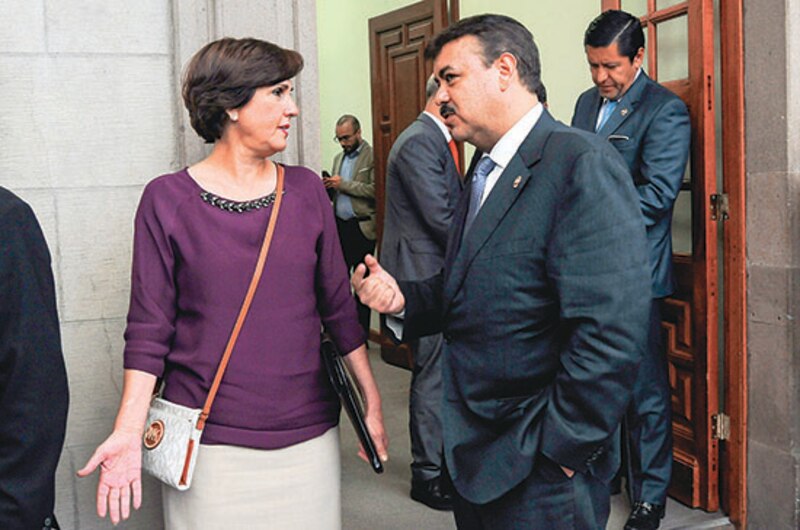 Reunión entre la Jefa de Gobierno, Claudia Sheinbaum, y el Presidente del Senado, Alejandro Armenta.
