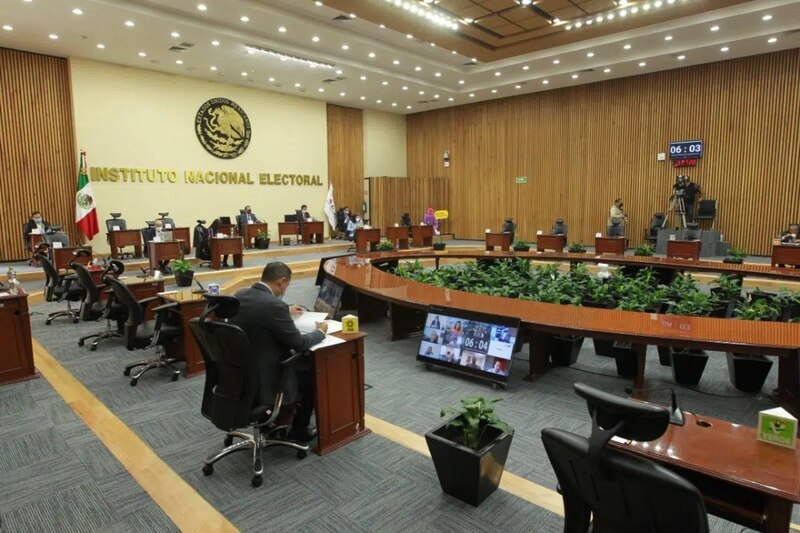 Reunión del Consejo General del Instituto Nacional Electoral (INE)