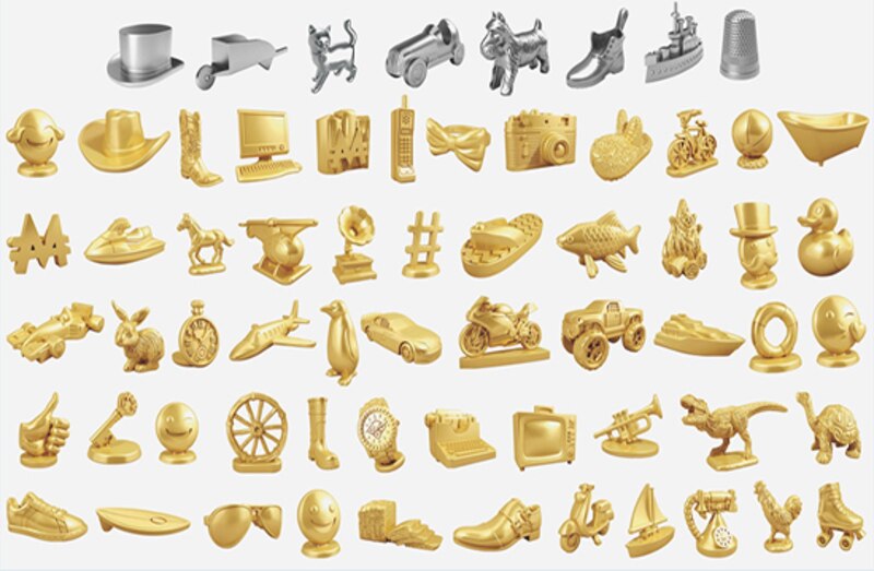 Todas las fichas de Monopoly