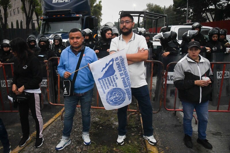 Protesta en México por la independencia del poder judicial