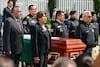 Encabeza Delfina Gómez homenaje a mando caído durante operativo en Nicolás Romero