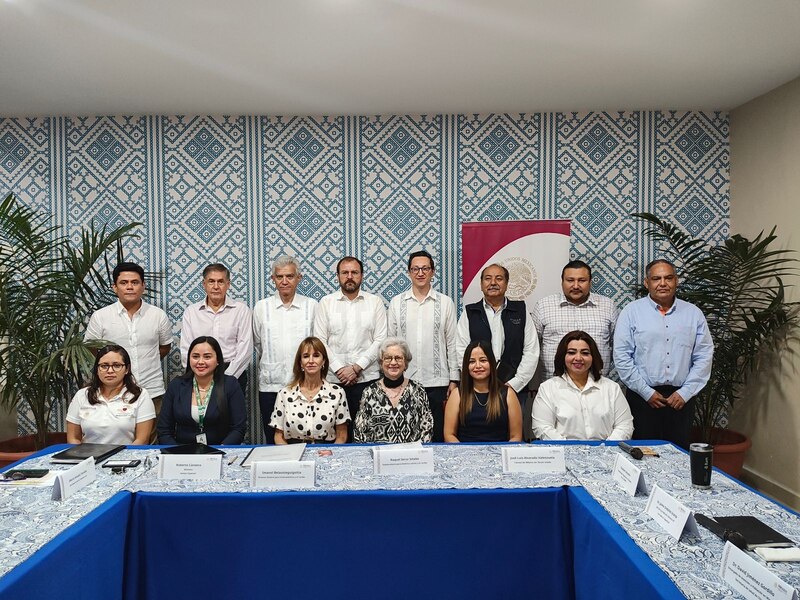 Visita de trabajo de Raquel Serur en la frontera sur de México, supervisando proyectos de seguridad y comercio.