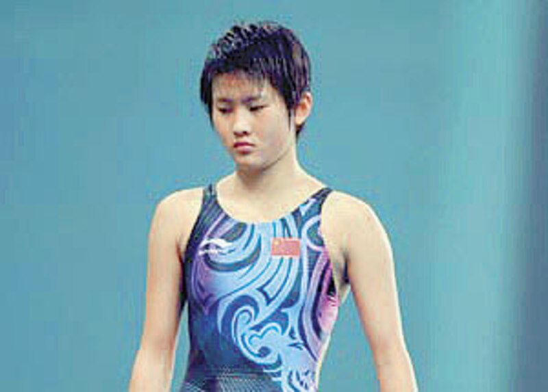 La clavadista china Wu Minxia