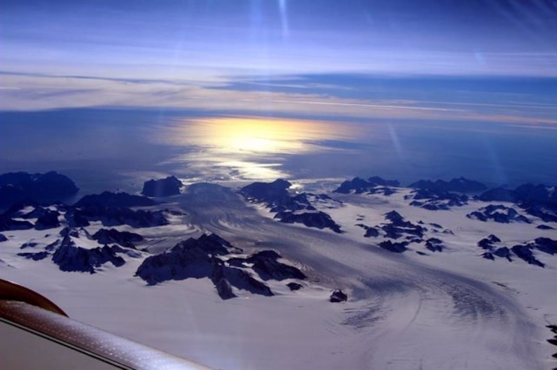 La Antártida desde el aire