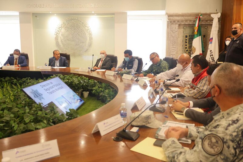 Reunión de trabajo de la Dirección de Seguridad Pública y Tránsito Municipal