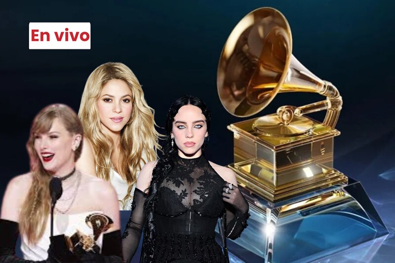 Shakira, Billie Eilish y Taylor Swift en los Premios Grammy 2025