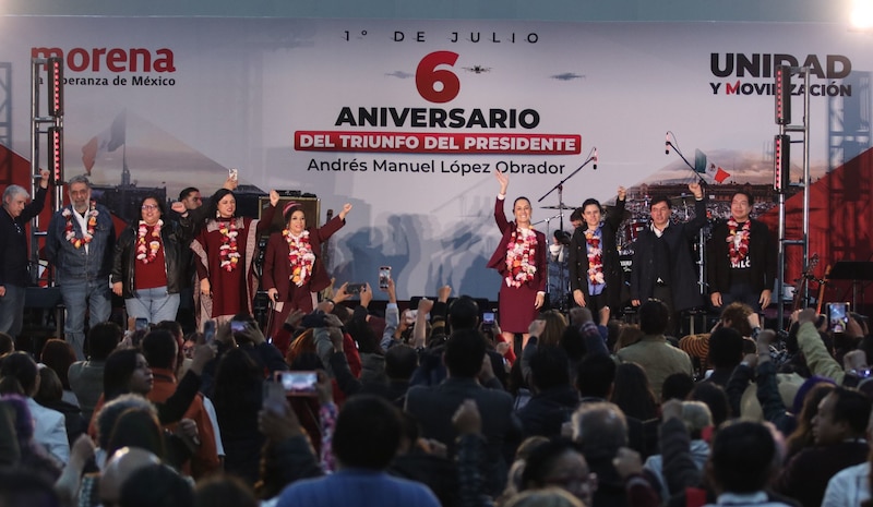 Celebración del 6º aniversario del triunfo del presidente Andrés Manuel López Obrador