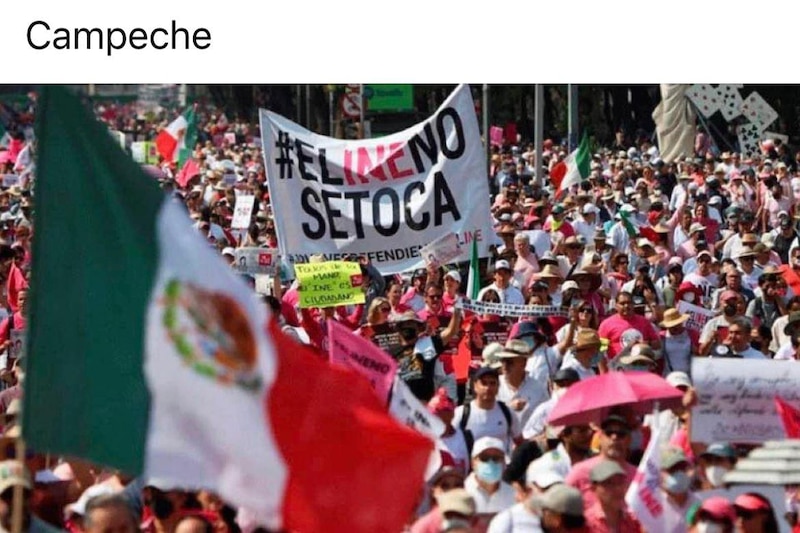 Marcha feminista en Campeche