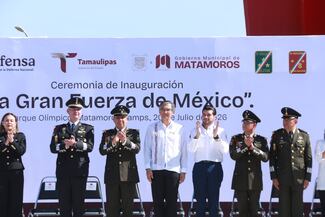 Americo Villareal inaugura exposición “La Gran Fuerza de México” de la Defensa