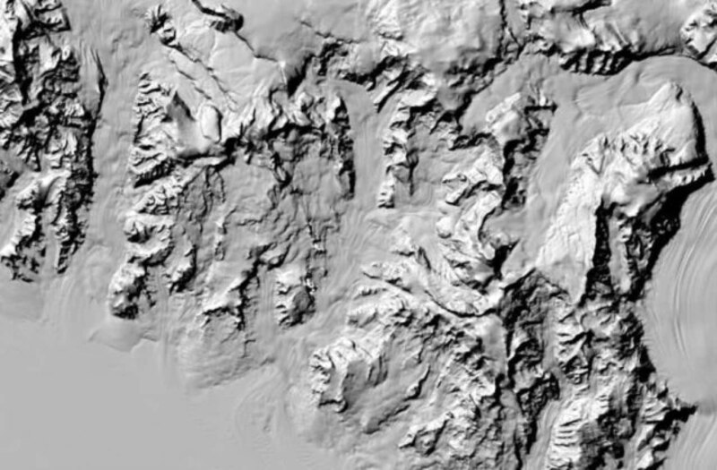 Imagen satelital de los Andes