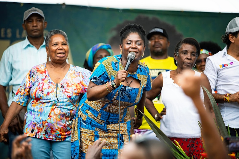 Líderes políticas afrodescendientes en un evento